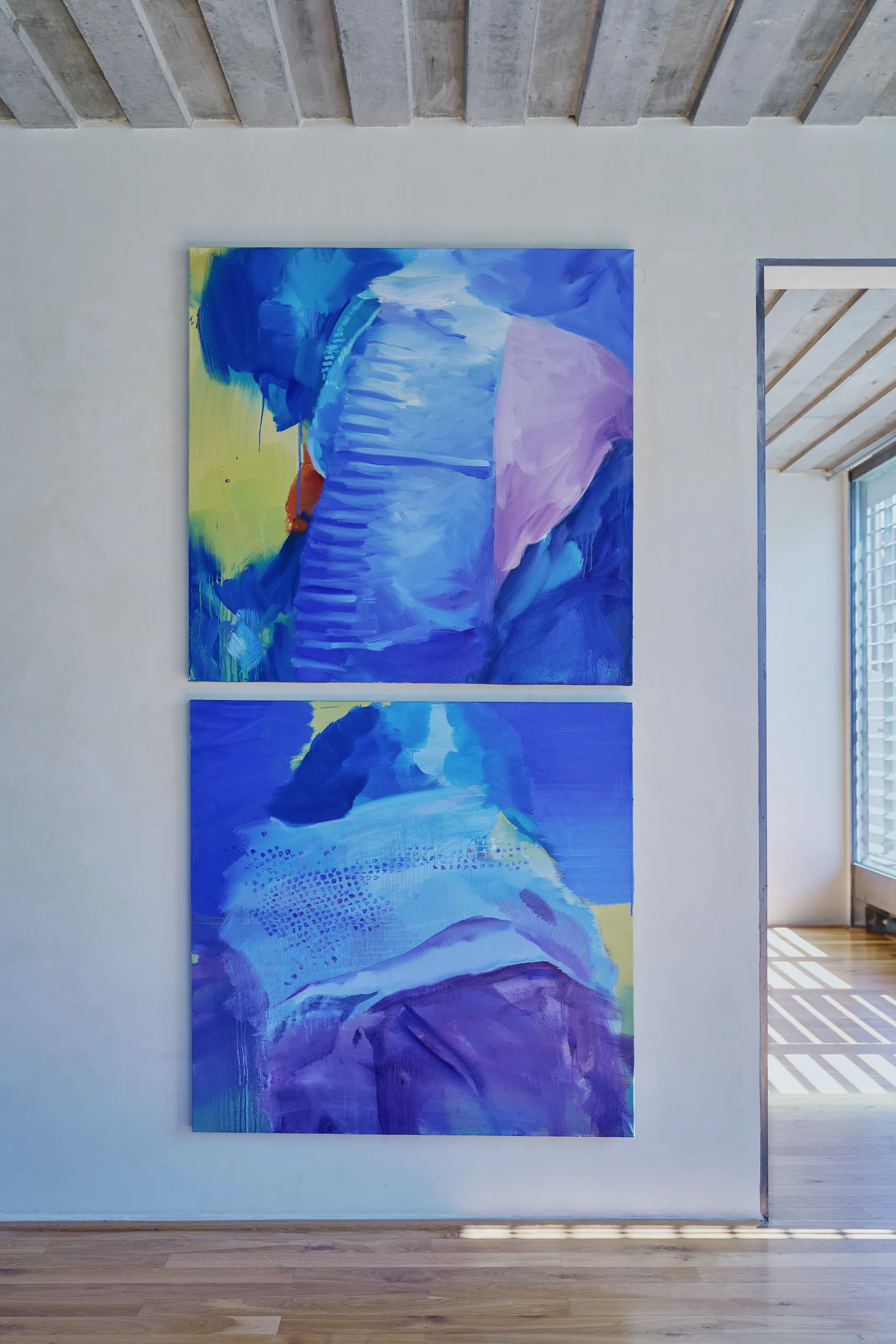 Tender Blue, installation view